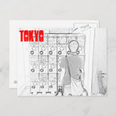 Japanse verkoopautomaten in het Briefkaart Tokyo (Voorkant / Achterkant)