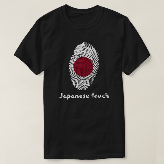 Japanse vingerafdrukvlag t-shirt (Design voorkant)