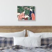 Japanse Vintage #3 Canvas Afdruk (Insitu (Slaapkamer))