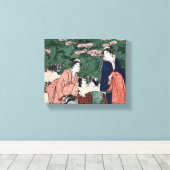 Japanse Vintage #3 Canvas Afdruk (Insitu (Houten vloer))