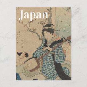 Japanse vintage-reis - Geisha girl Briefkaart