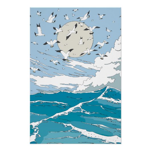 Japanse vintage seqscape perfect poster (Voorkant)