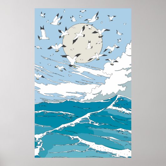 Japanse vintage seqscape poster (Voorkant)
