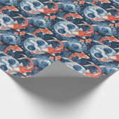 Japanse vis in Waterverf Cadeaupapier (Hoek)