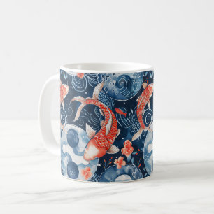 Japanse vis in Waterverf Koffiemok