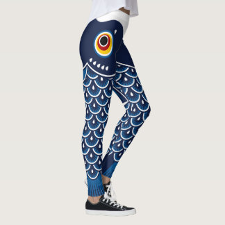 Japanse vis Koinobori gepatterd Leggings