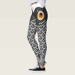 Japanse vis Koinobori gepatterd Leggings