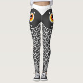 Japanse vis Koinobori gepatterd Leggings (Voorkant)