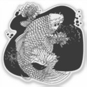 Japanse vis sticker (Voorkant)