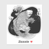 Japanse vis sticker (Vel)