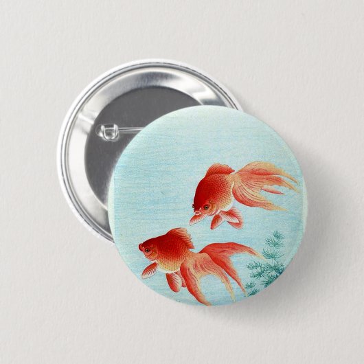  Japanse visdruk Ronde Button 5,7 Cm (Voorkant /achterkant)