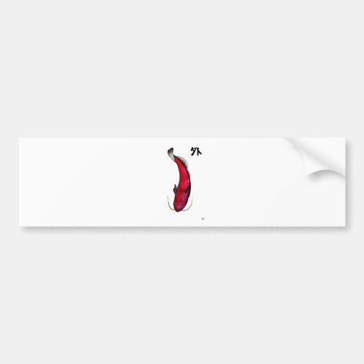 japanse viskreeft bumpersticker (Voorkant)