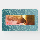 JAPANSE VISSEN MET WAFPATROON BANNER (Horizontaal)