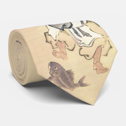 Japanse visser stropdas (Opgerold)