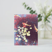 Japanse visvijver briefkaart (Staand voorkant)