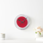 Japanse vlag Artwork Ronde Klok (Huis)