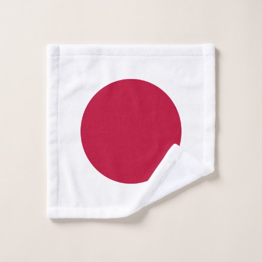Japanse vlag bad handdoek (Wasdoekje)