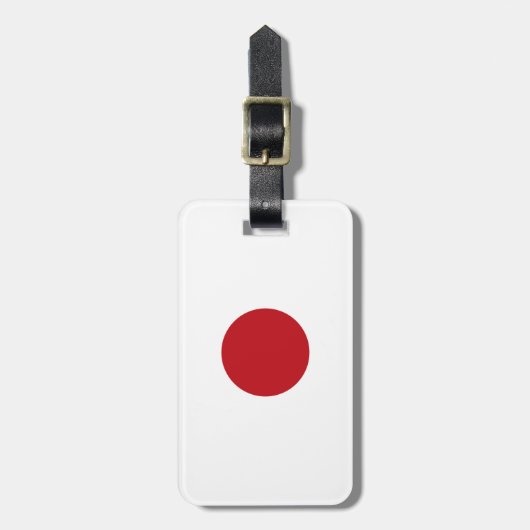 Japanse vlag bagagelabel (Voorkant verticaal)