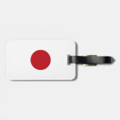 Japanse vlag bagagelabel (Achterkant horizontaal)