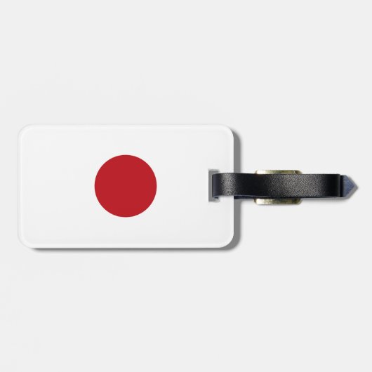 Japanse vlag bagagelabel (Achterkant horizontaal)