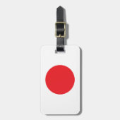 Japanse vlag bagagelabel (Voorkant verticaal)