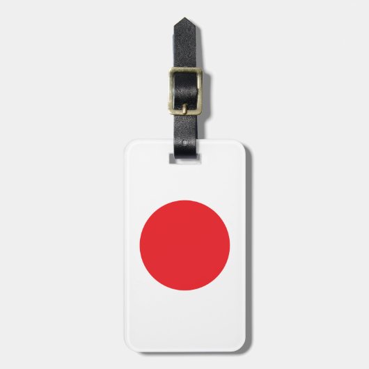 Japanse vlag bagagelabel (Voorkant verticaal)
