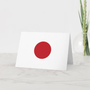 Japanse vlag bedankkaart