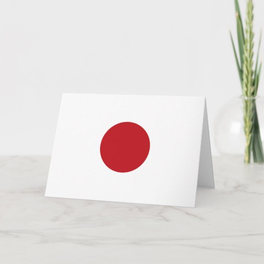 Japanse vlag bedankkaart (Voorkant)
