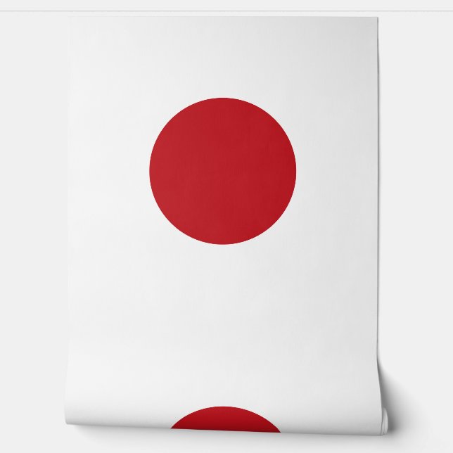 Japanse vlag behang (Afrollen)