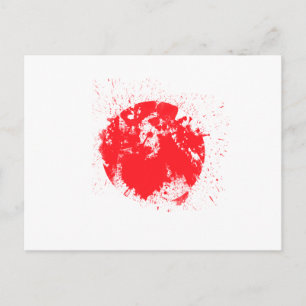 Japanse vlag briefkaart