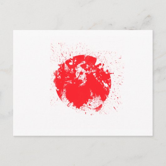 Japanse vlag briefkaart (Voorkant)