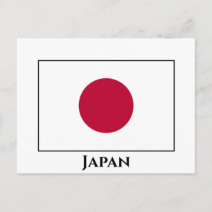Japanse vlag briefkaart