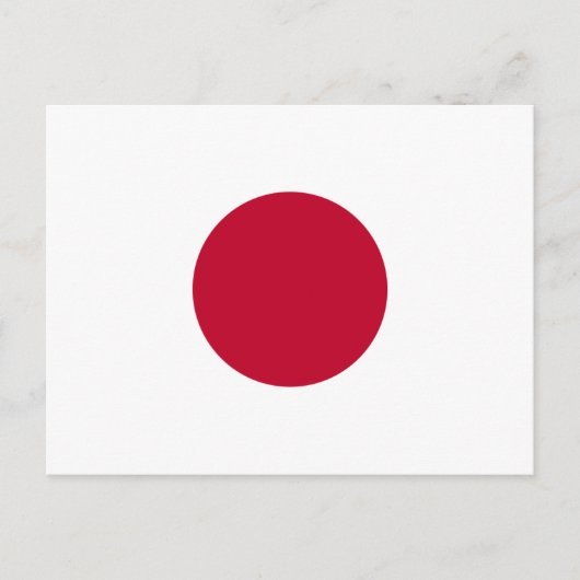 Japanse vlag briefkaart (Voorkant)