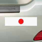 Japanse vlag bumpersticker (Op auto)