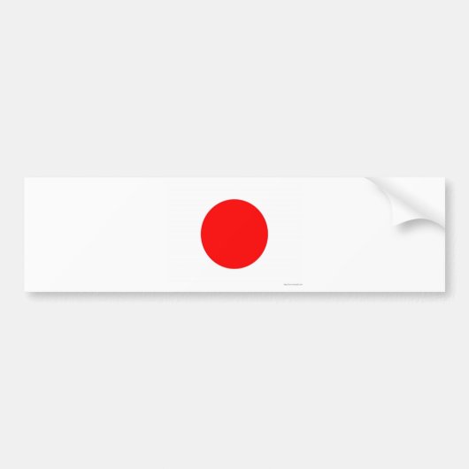 Japanse vlag bumpersticker (Voorkant)