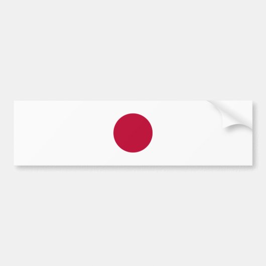 Japanse vlag bumpersticker (Voorkant)