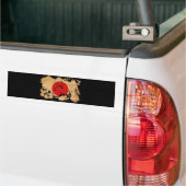 Japanse vlag bumpersticker (Op Truck)