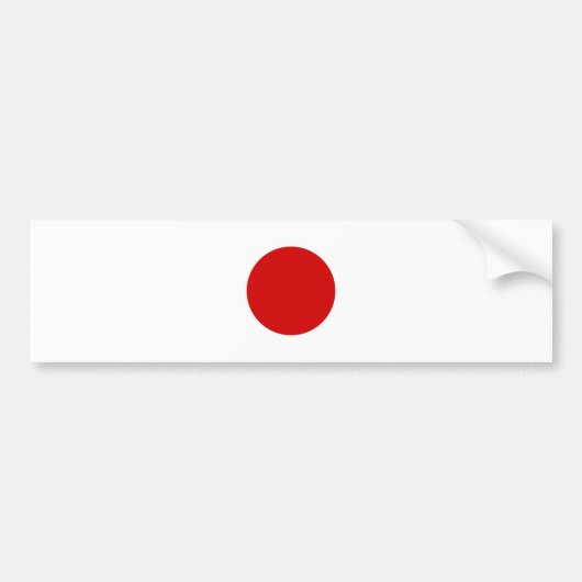 Japanse vlag bumpersticker (Voorkant)