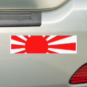 Japanse vlag bumpersticker (Op auto)