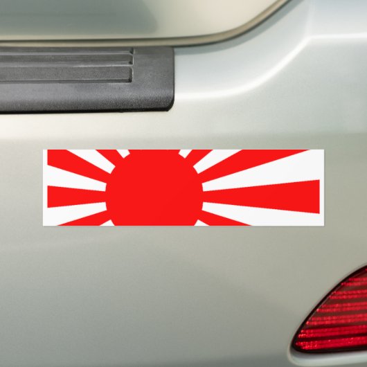 Japanse vlag bumpersticker (Op auto)