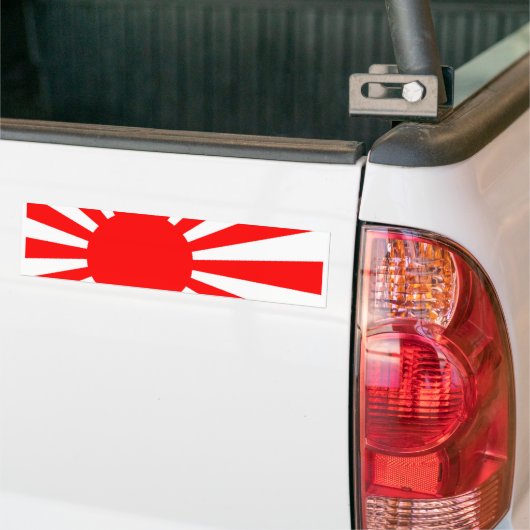 Japanse vlag bumpersticker (Op Truck)