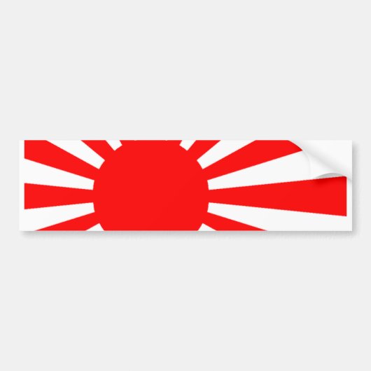 Japanse vlag bumpersticker (Voorkant)