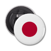 Japanse vlag button flesopener (Voorkant)