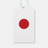Japanse vlag cadeaulabel (Voorkant)
