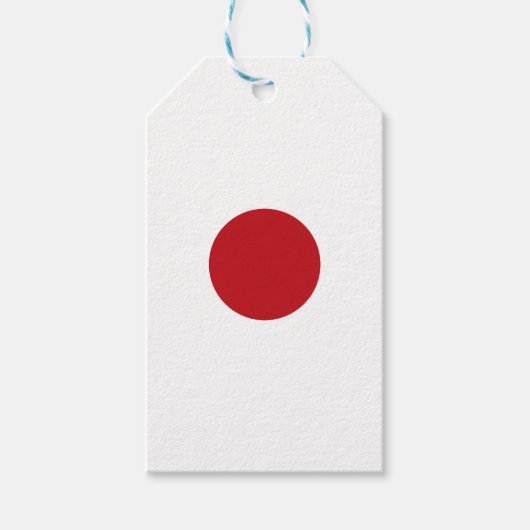 Japanse vlag cadeaulabel (Voorkant)