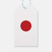 Japanse vlag cadeaulabel (Achterkant)
