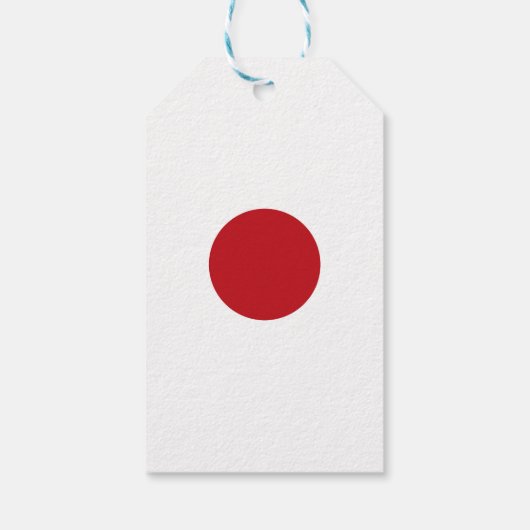 Japanse vlag cadeaulabel (Achterkant)