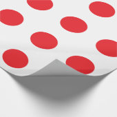Japanse vlag cadeaupapier (Hoek)