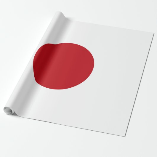 Japanse vlag cadeaupapier (Uitgerold)