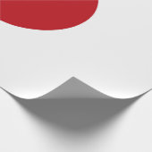 Japanse vlag cadeaupapier (Hoek)